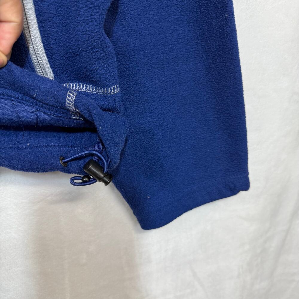 Cabela's Large Blue Full Zip Fleece‎ Jacket Pockets Utility Fall Workwear Winter - Picture 6 of 12